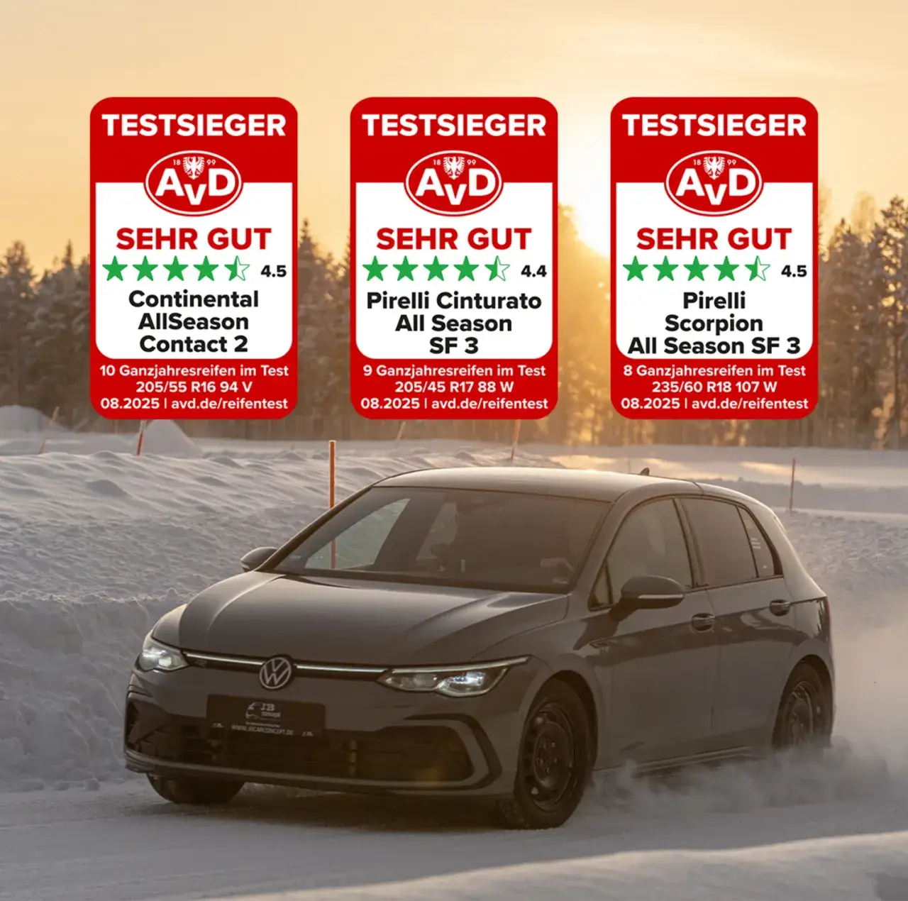 Reifentest 205 60 R16 Sommer Winter Ganzjahr