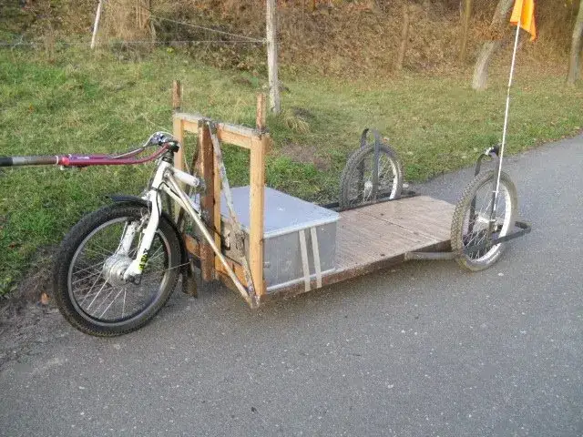 Fahrradanh&auml;nger Motor fertig vs DIY