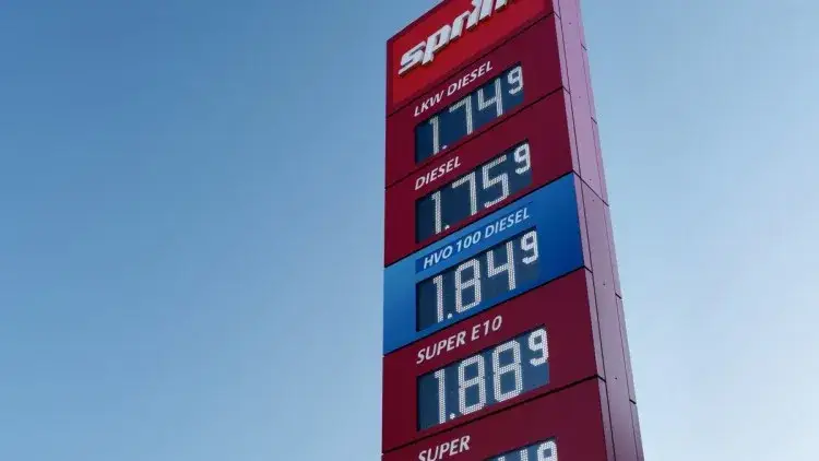 Tankstelle HVO100 Deutschland