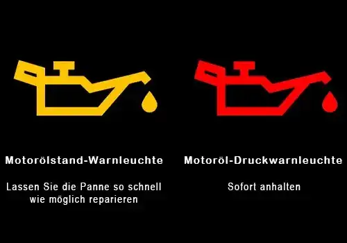 Motoröl Warnleuchte Symbol